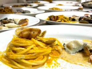 Ristorante da Gigi - Spaghetti bottarga e Ravioli di pesce